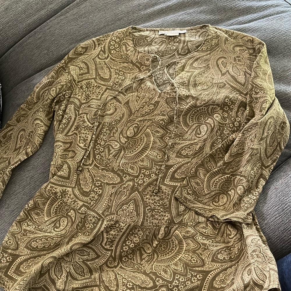 Michael kors medium 3/4 sleeve peplum top